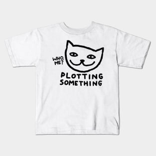 Plotting Something Kids T-Shirt